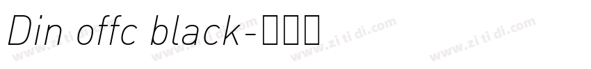 Din offc black字体转换
